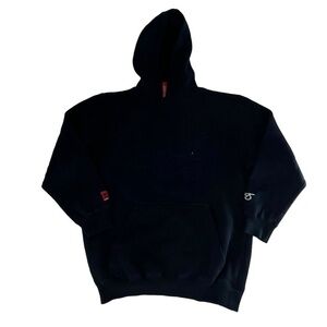 Jnco Hoodie Boys Large Black Tribal Crown Sweatshirt 90s Y2K Hip Hop Embroidered